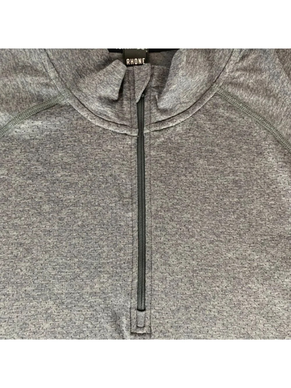 Rhone Gray 1/4 Zip Athletic Pullover Mens XL